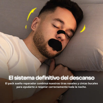 Cinta bucal + regalo: Pack sueño reparador